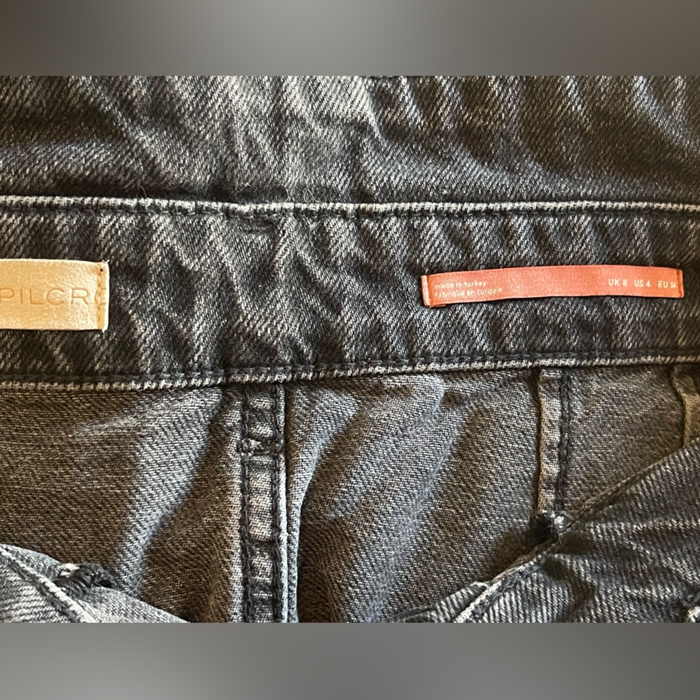 Anthropologie “Pilcro” Button Front Denim Mini Skirt. - Picture 3 of 7
